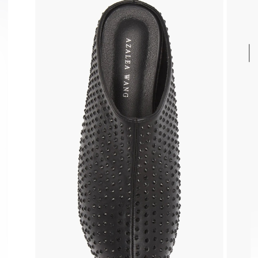 Black Studded Mules - Picture 7 of 9